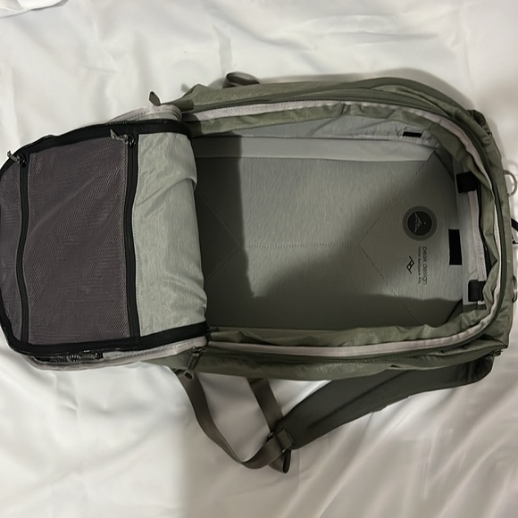 Peak design 45L travel backpack. Sage green. Used/Like new condition. - Picture 11 of 16